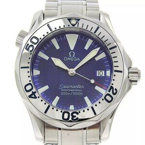 OMEGA Seamaster Watches 2263.80 professional cal.1538 blueDial Stainless S...